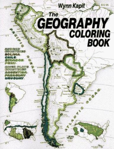 Geography Coloring Book by Wynn Kapit (1997, Trade Paperback)