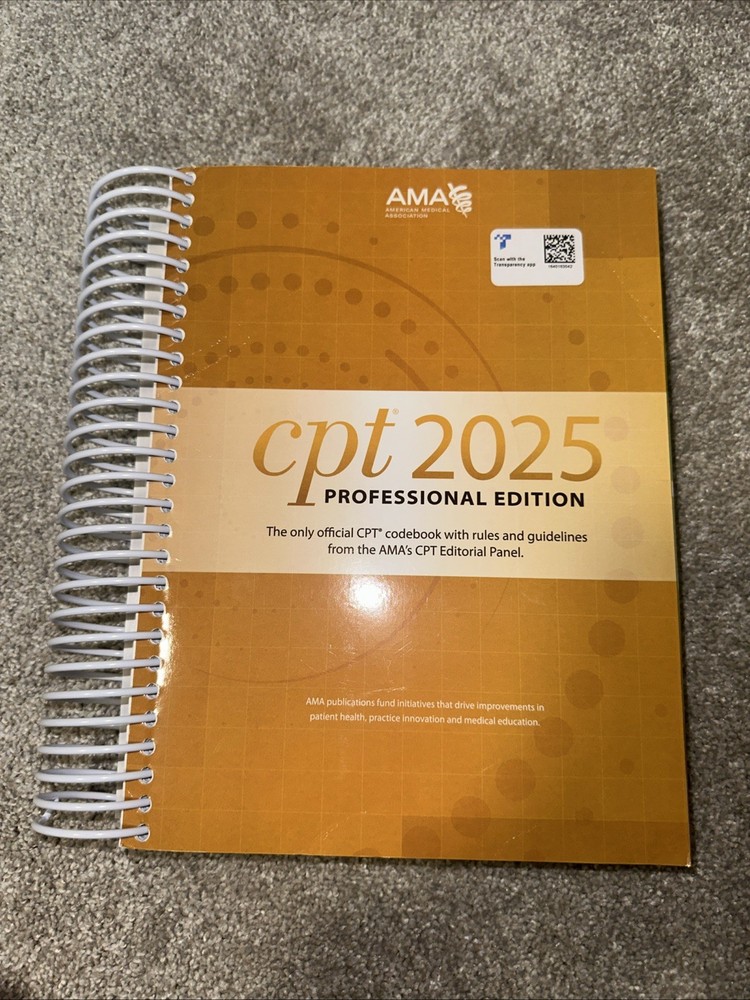 CPT 2025 Professional Edition Codebook With Rules & Guidelines AMA Association