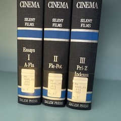 MCGILL’S SURVEY OF CINEMA , SILENT FILMS , THREE VOLUME SET ; HARDCOVER