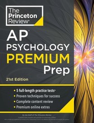 Princeton Review AP Psychology Premium Prep, 21st Edition: 5 Practice Tests …