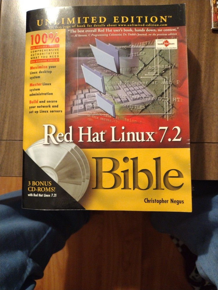 Red Hat Linux 7.2 Bible : Unlimited Edition by Christopher Negus (W/ CD-ROM)