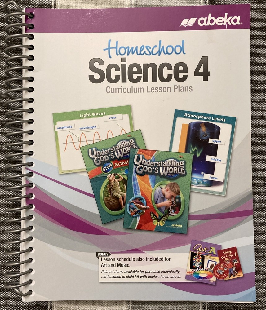 NEW Abeka Science 4 Curriculum Lesson Plans homeschool 4th grade tg te