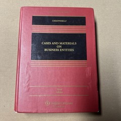 Aspen Casebook Ser.: Cases and Materials on Business Entities by Eric A….