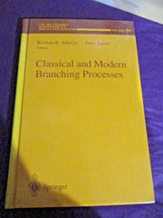 Springer Classical and Modern Branching Processes Athreya Jagers 1997 Hardcover
