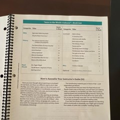 Sonlight A History Bible Literature Intro to the World Cultures Instructor Guide