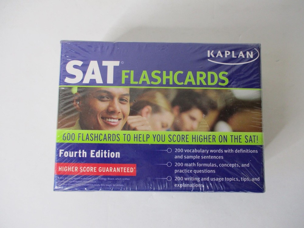 SAT Flashcards by Kaplan Test Prep – Ace The SAT 4th Ed (2011, 600 Flash Cards)