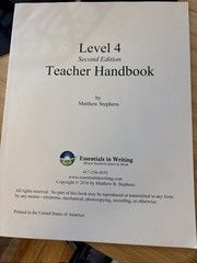 Essentials in Writing Level 4 2nd Ed Homeschool Matthew Stephens