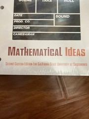 🎄Mathematical Ideas by Charles Miller Second Edition