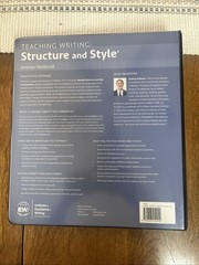 IEW Teaching Writing: Structure and Style Seminar Workbook Pudewa 2nd Edition