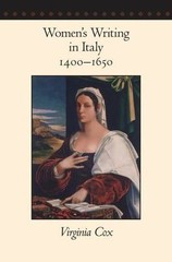 Women’s Writing in Italy, 1400–1650, Cox, Virginia, 9780801888199