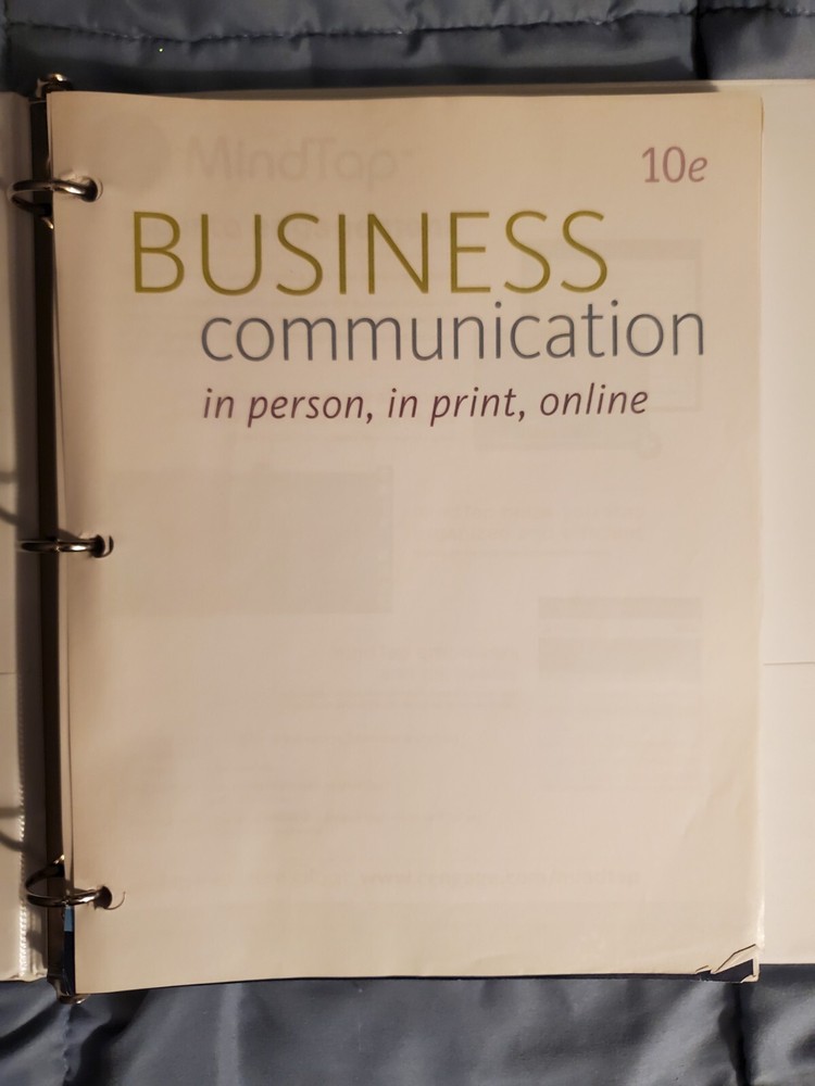 MindTap Course List Ser.: Business Communication : In Person, in Print,…