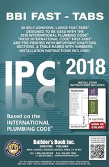 2018 International Plumbing Code (IPC) Fast Tabs NEW