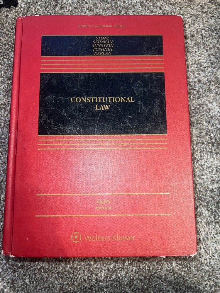 Aspen Casebook Ser.: Constitutional Law by Cass R. Sunstein, Pamela S….