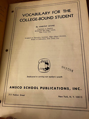 Vocabulary for the College-Bound Student Paperback 1964 Harold Levine- Good cond