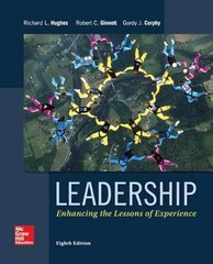 Leadership: Enhancing the – Hardcover, by Hughes Richard; Ginnett – Very Good