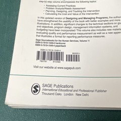 Designing and Managing Programs An Effectiveness-Based Approach Sage Sourcebooks