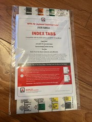 NFPA 70 NEC 2026 Edition INDEX TABS – National Electrical Code