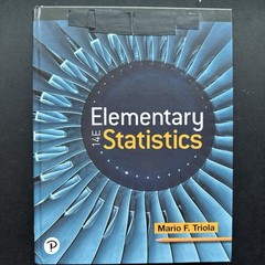 Elementary Statistics by Mario F. Triola (2021, Hardcover)