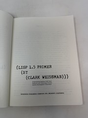 LISP 1.5 PRIMER by Clark Weissman (1967, SC)-Dickenson Series in Computer & Info