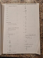 Saxon Math Homeschool 8/7 with Prealgebra Solutions Manual, 2005, No Writing