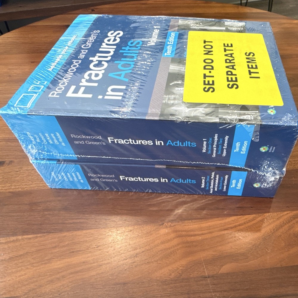 Wolters Kluwer Rockwood and Green’s Fractures in Adults 10th Ed Vol 1-2 Set