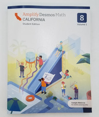 Amplify Desmos Math California Student Ed. Grade 8 Volume 1 -9798895800973