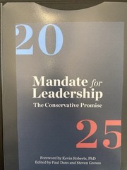 Project 2025 – Complete 922-Page Policy Blueprint