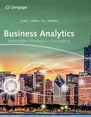 Business Analytics (MindTap – Hardcover, by Camm Jeffrey; Cochran – Very Good