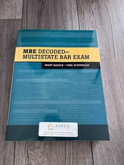 MBE Decoded Multistate Bar Exam Basick Schindler 2021 Bar Prep MBE Study Guide