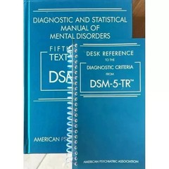Diagnostic & Statistical Manual Disorders dsm 5tr hardcover + Desk Reference