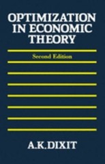 Optimization in Economic Theory Paperback Avinash K. Dixit
