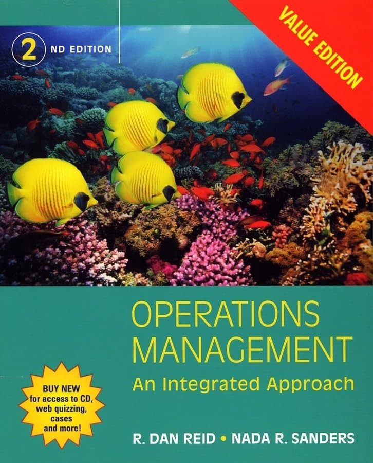 Operations Management: An Integrated Approach – paperback Reid, R. Dan|Sande…