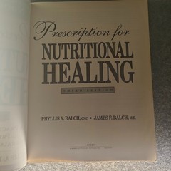 Prescription for Nutritional Healing 3rd Edition Balch & Balch PREOWNED