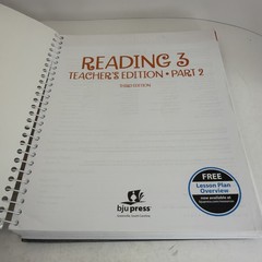 BJU Adventures in Reading 3 Teacher’s Edition Set Parts 1 & 2 + CD 2016 Spiral