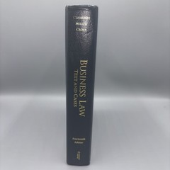 Business Law: Text and Cases – Hardcover By Clarkson, Kenneth W GOOD