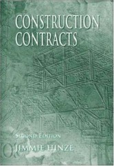 Construction Contracts Hardcover Jimmie W. Hinze