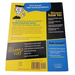 Statistics for Dummies® by Deborah J. Rumsey (2003, Trade Paperback) #book27