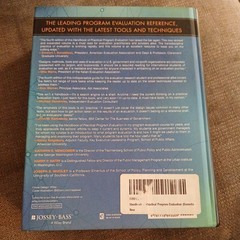 Handbook of Practical Program Evaluation (Essential Texts for Nonprofit and Publ