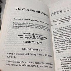 The Cure for All Cancers by Hulda Regahr Clark PhD 1993 Paperback-VG