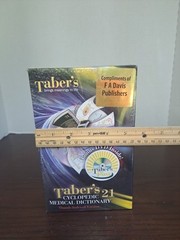21st Edition Tabers Cyclopedic Medical Dictionary Thumb Indexed Version W/DVD