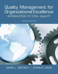 Quality Management for Organizational Excellence by David L. Goetsch