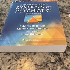 Kaplan & Sadock’s Synopsis Of Psychiatry. 12th Ed. – Paperback -Very Good W/Code