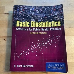 Basic Biostatistics 2nd Edition Paperback Access Code Gerstman Textbook