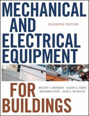 Mechanical &Electrical Equipment for Buildings by Grondzik hardcover 11th ed