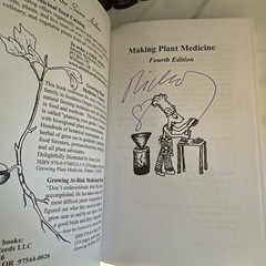 Making Plant Medicine Book By: Richo Cech Autographed Signed Copy
