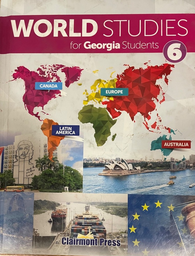 World Studies for Georgia Students 6 Textbook – A Few Damaged Pages Otherwise OK