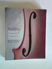 Student solutions manual, Stewart’s calculus, second edition