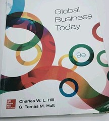 9th Edition – Global Business Today – Paperback G. Tomas M., Hill, Charles W. L.