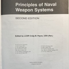 Principles of Naval Weapons Systems – U.S. Naval Institute Blue & Gold – Payne