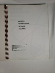 Physical Rehabilitation Outcome Measures Softcover Spiral Book 1995
